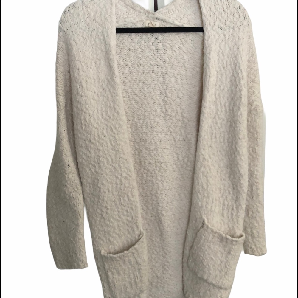 White Fuzzy Cardigan